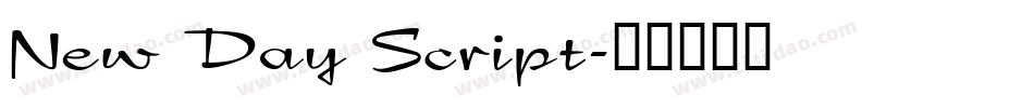 New Day Script字体转换